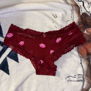 Pink Victoria’s Secret Wink Lace-trim Cheeky Panty